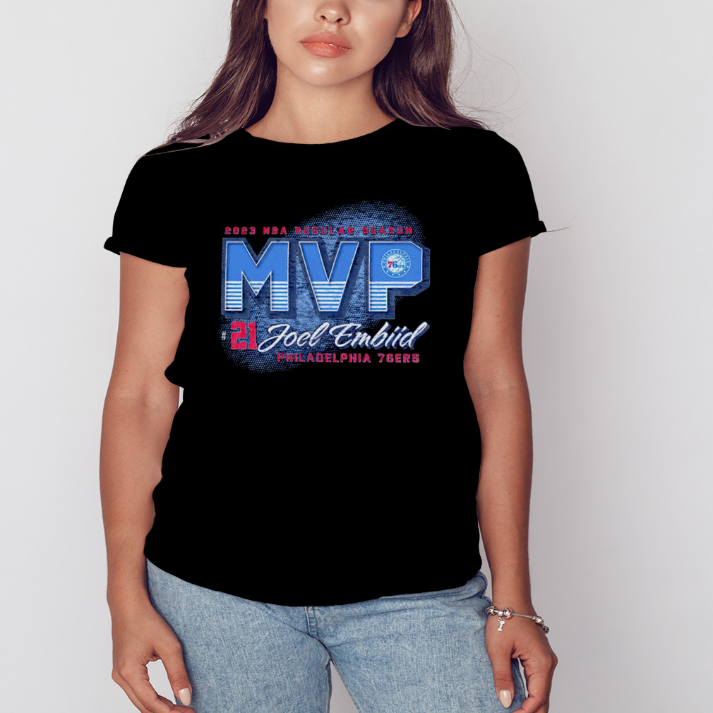 Philadelphia 76ers Joel Embiid MVP 2023 NBA regular season shirt 2 Women's tshirt