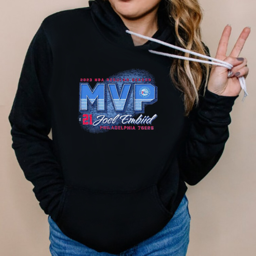 Philadelphia 76ers Joel Embiid MVP 2023 NBA regular season shirt 5 Hoodies