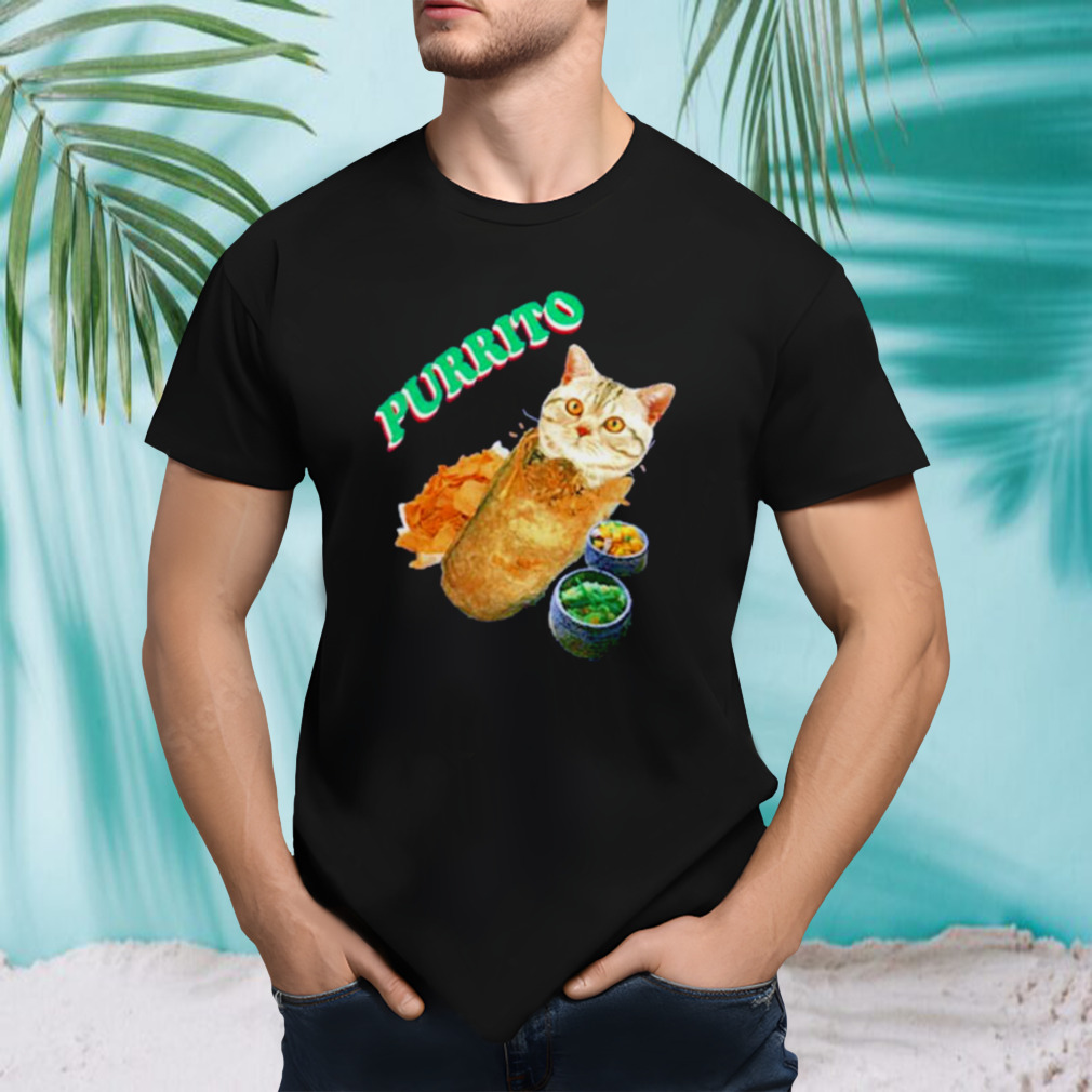 Purrito cat burrito shirt