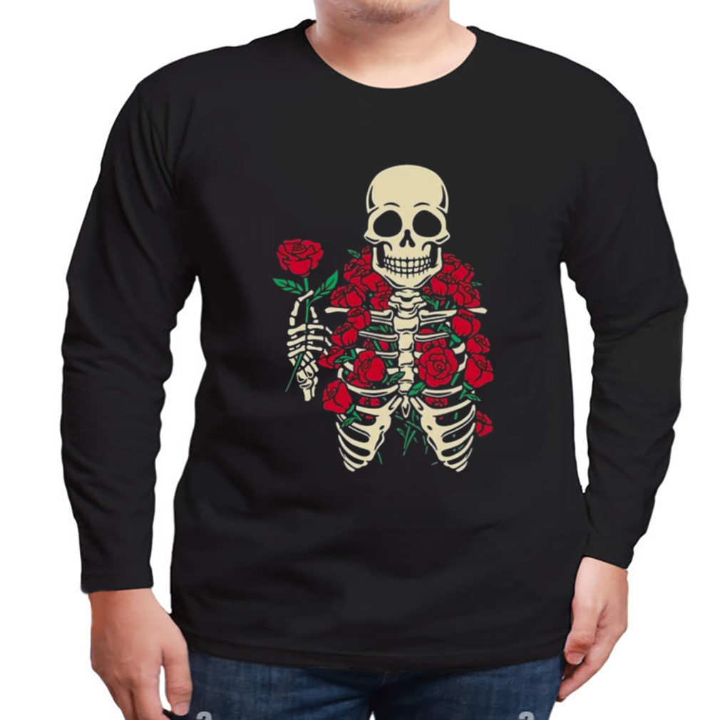 Romantic Rose Skeleton 2023 Shirt 3 Longsleeve tshirt