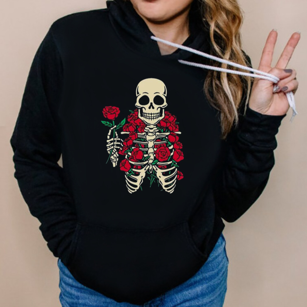 Romantic Rose Skeleton 2023 Shirt 5 Hoodies