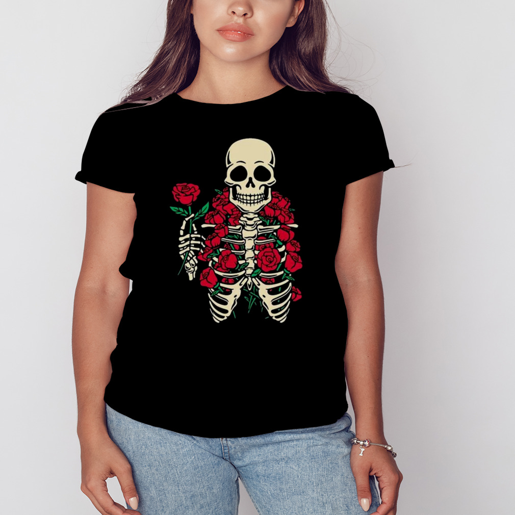 Romantic Rose Skeleton 2023 Shirt 2 Women's tshirt