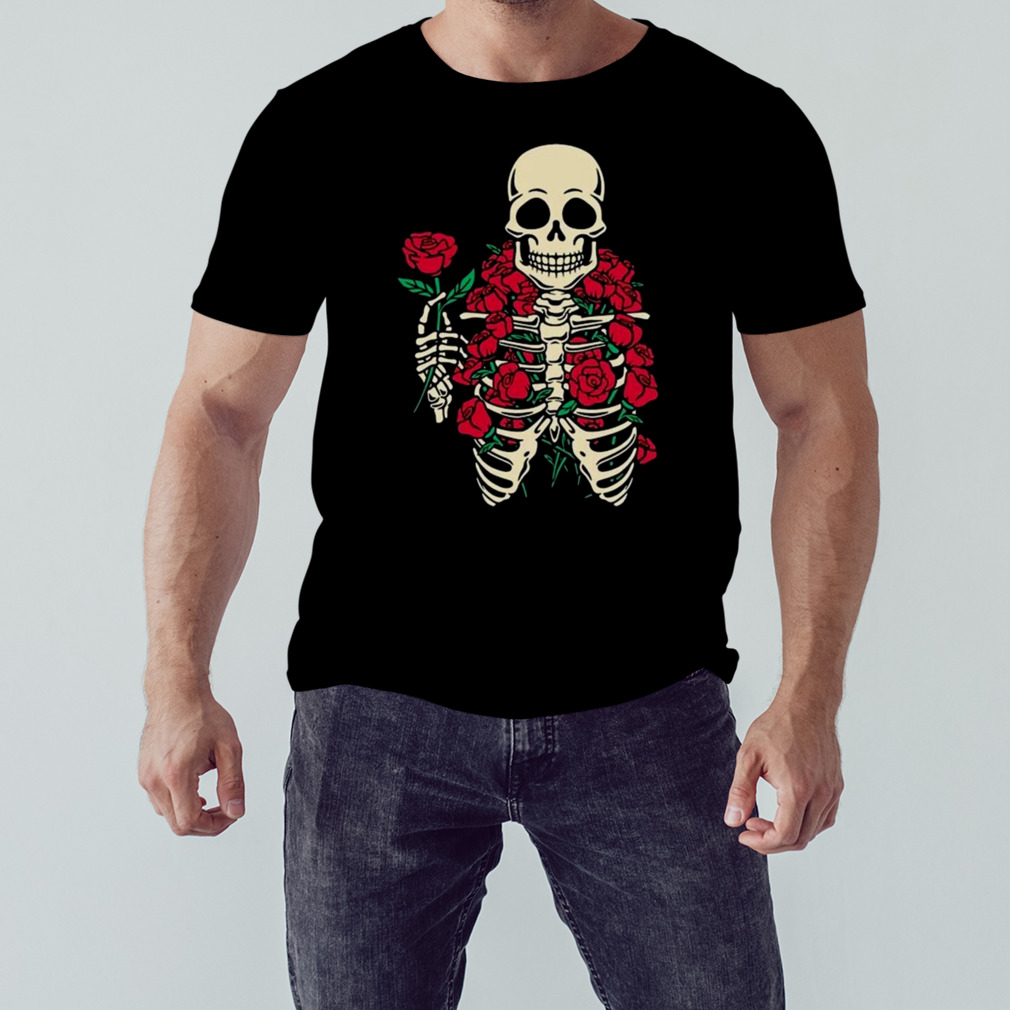 Romantic Rose Skeleton 2023 Shirt 1 Unisex tshirt