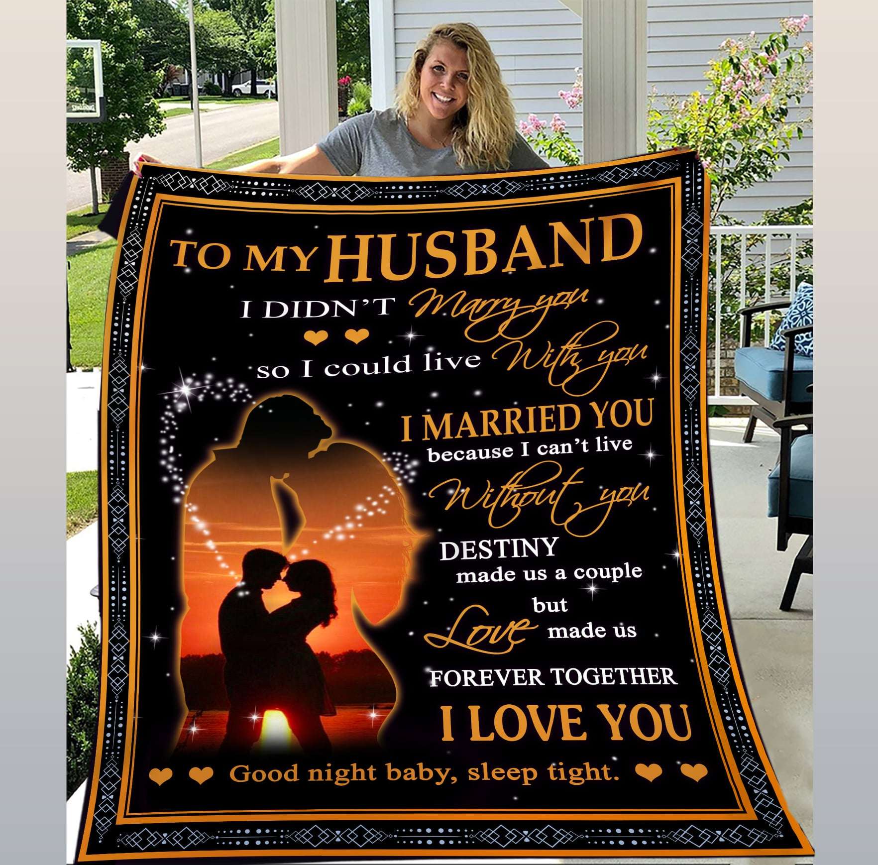 Romantic Sunset Together Love Quotes To My Husband Blanket Personalized Gift For Husband Romantic Sunset Together Love Quotes To My Husband Blanket Personalized Gift For Husband