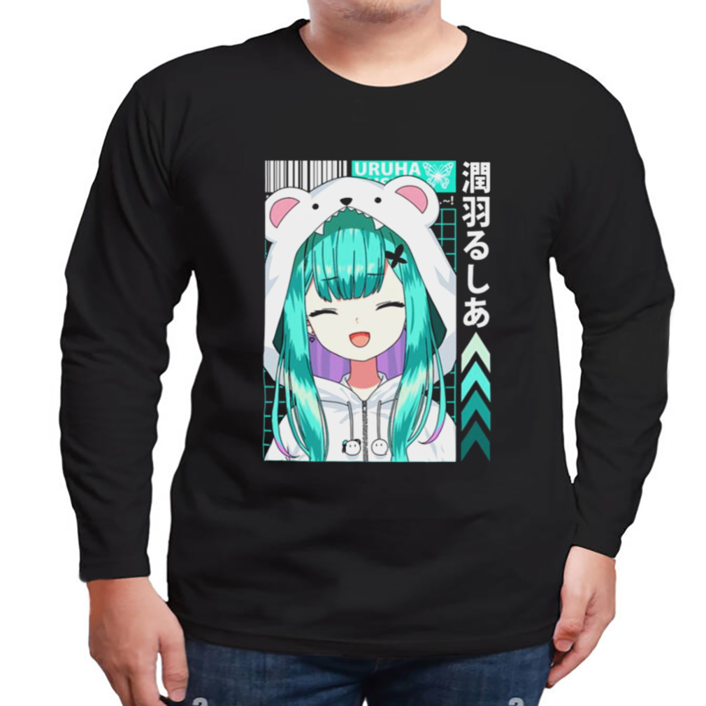 Rushia With Hoodie Hololive Cute shirt 3 Longsleeve tshirt