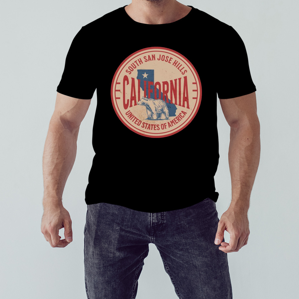 South San Jose Hills California Vacation Ca Souvenir Badge shirt 1 Unisex tshirt