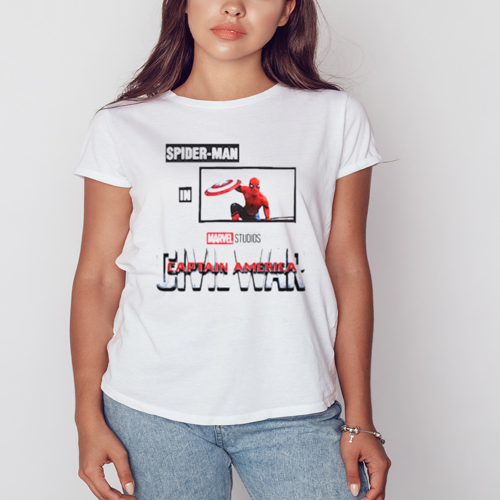 Spider Man in Civil War Captain America shirt 2 Women's shirt