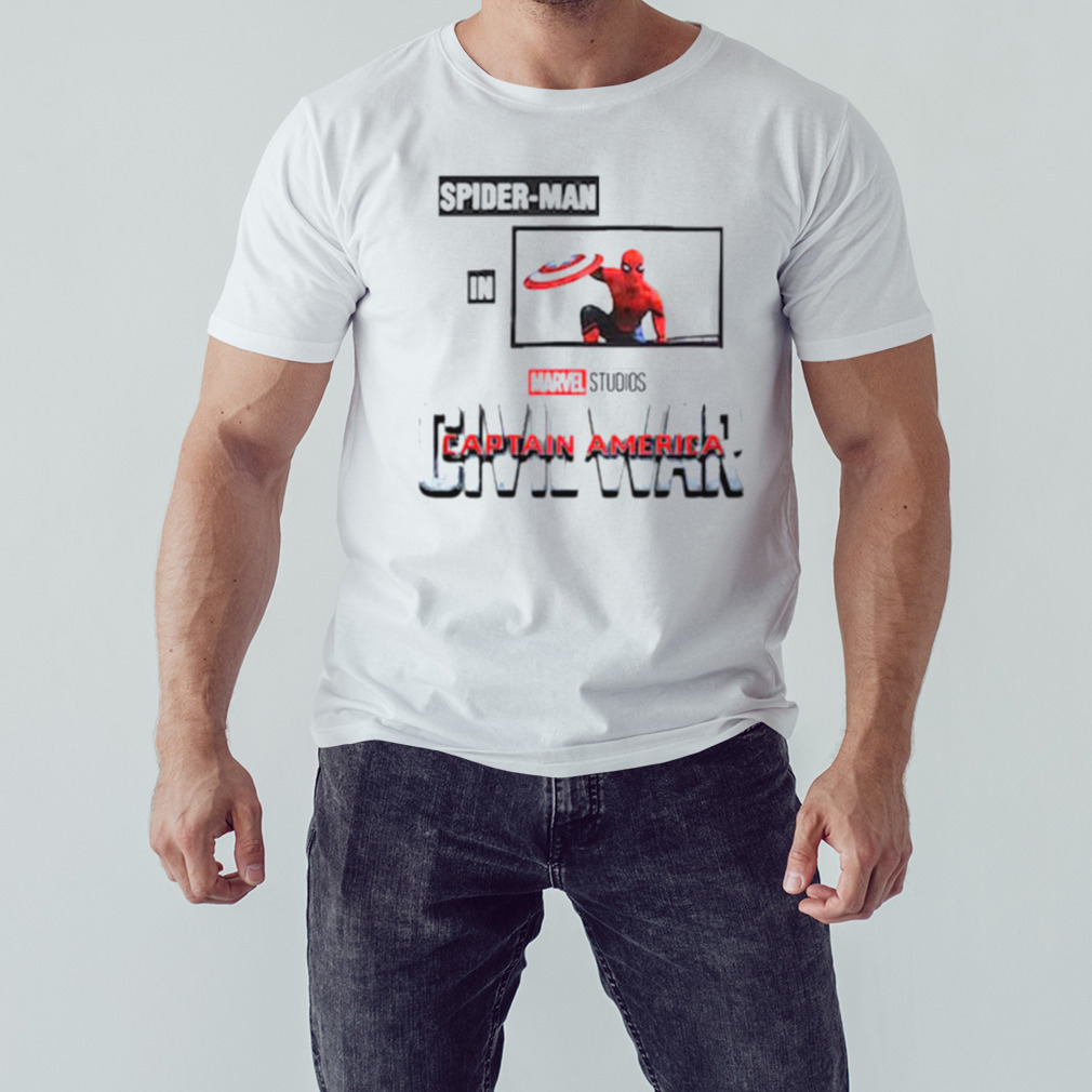 Spider Man in Civil War Captain America shirt 1 Unisex shirt