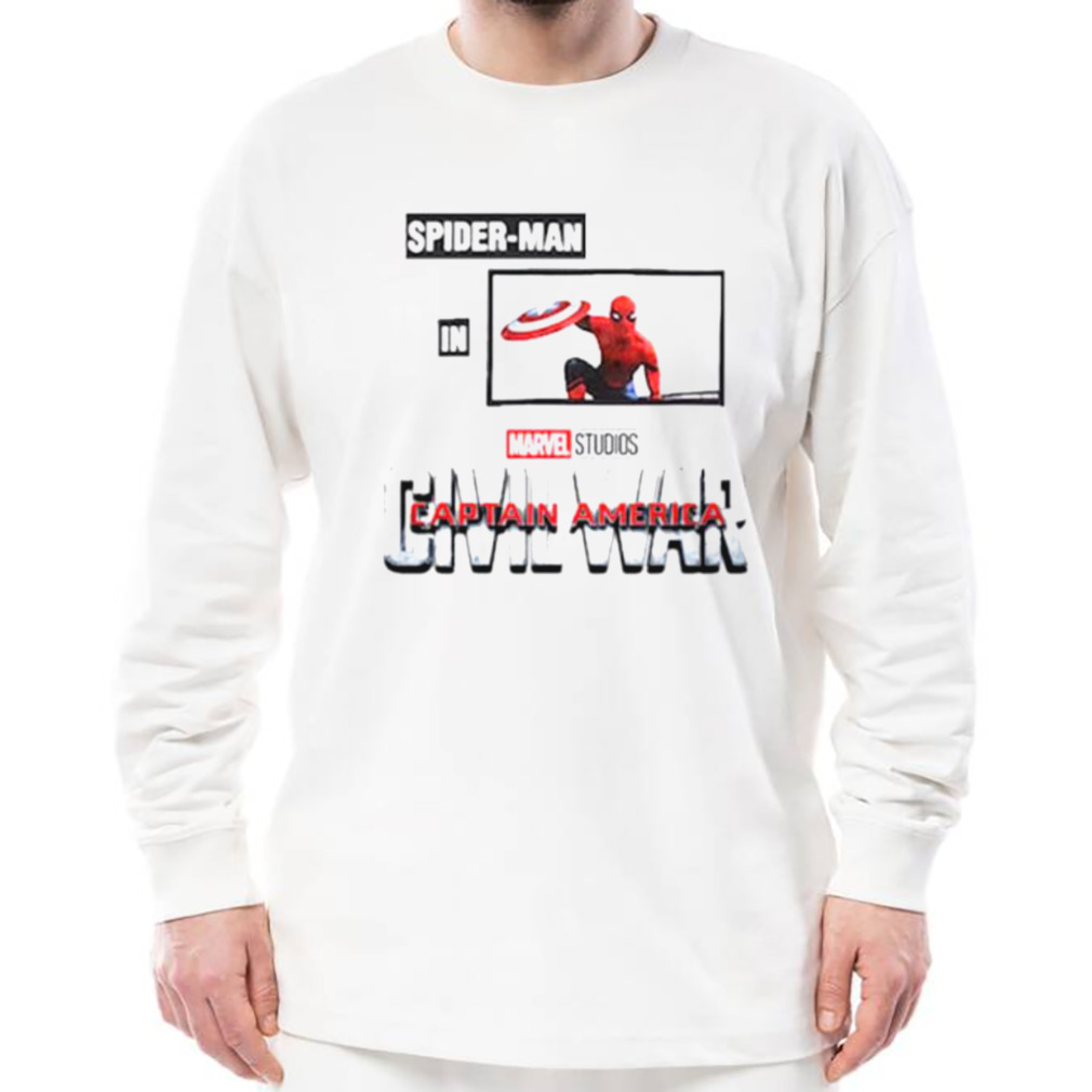 Spider Man in Civil War Captain America shirt 3 Longsleeve shirt