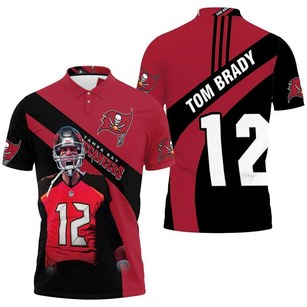 Tampa Bay Buccaneers Tom Brady 12 Nfc South Division Champions Super Bowl 3d 3D All Over Print Polo Shirt