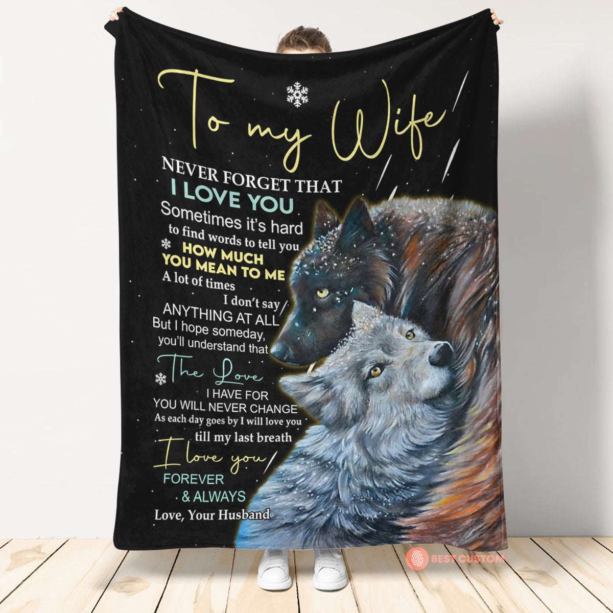 Tell You How Much You Mean To Me To My Wife Blanket, Personalized Gift For Wife