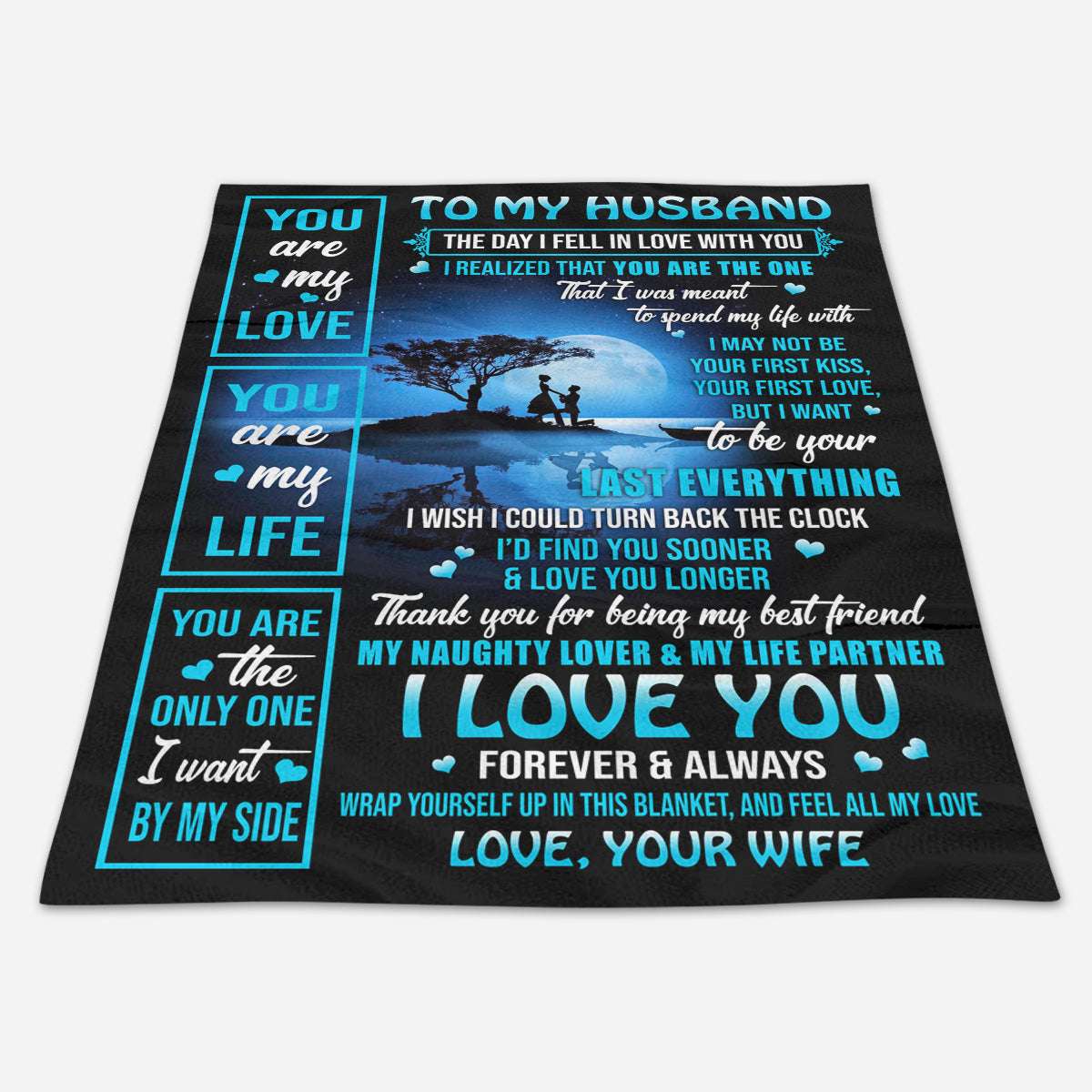 The Day I Fell In Love With You To My Husband Blanket Personalized Gift For Husband