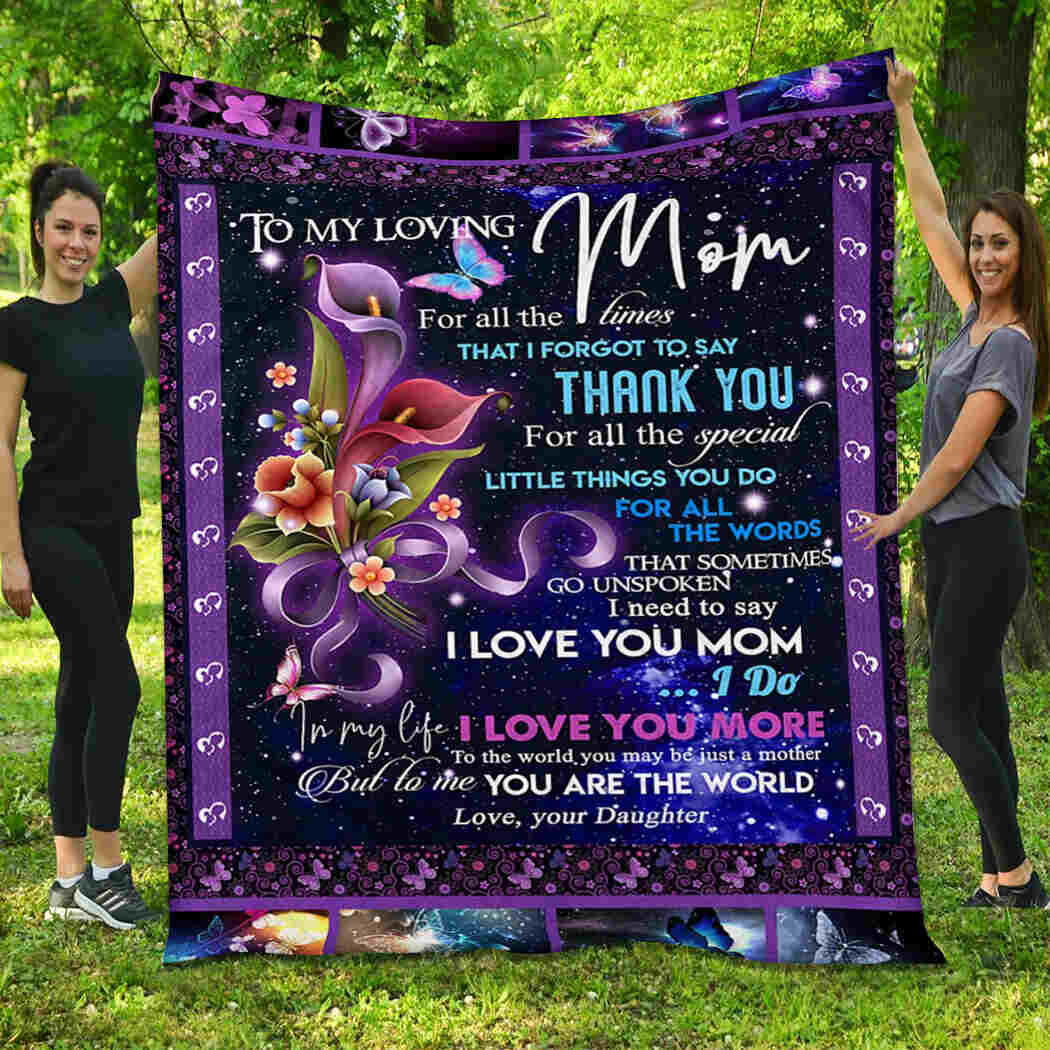 To My Loving Mom - I Love You More Blanket - I Love You Mom Blanket Blanket