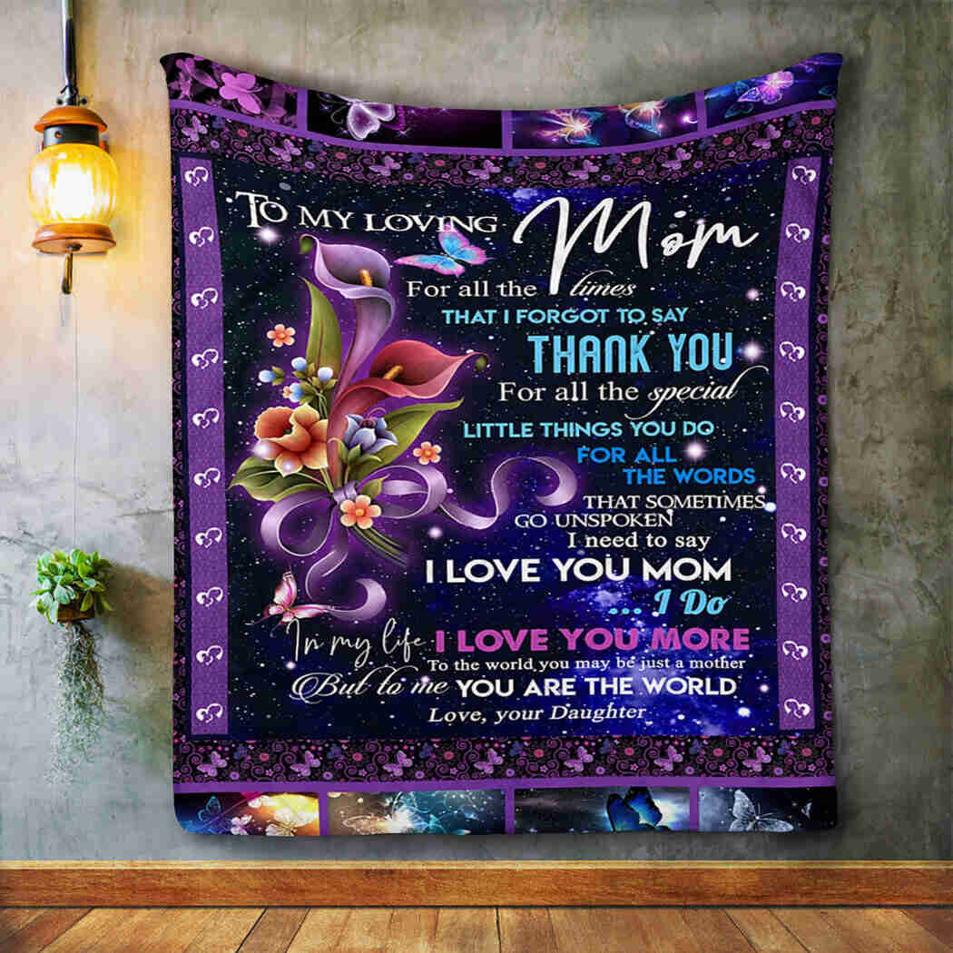 To My Loving Mom - I Love You More Blanket - I Love You Mom Blanket Blanket