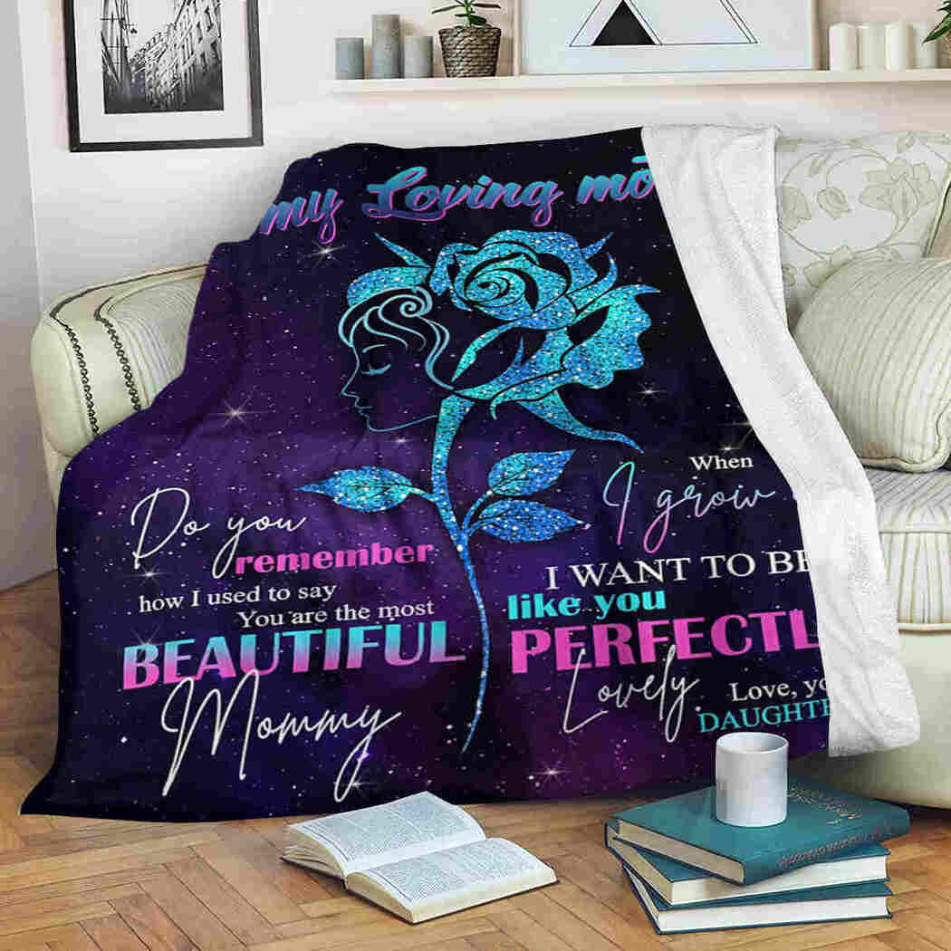 To My Loving Mother - Rose Gril Galaxy Blanket - I Want To Be Life You Perfectly Blanket