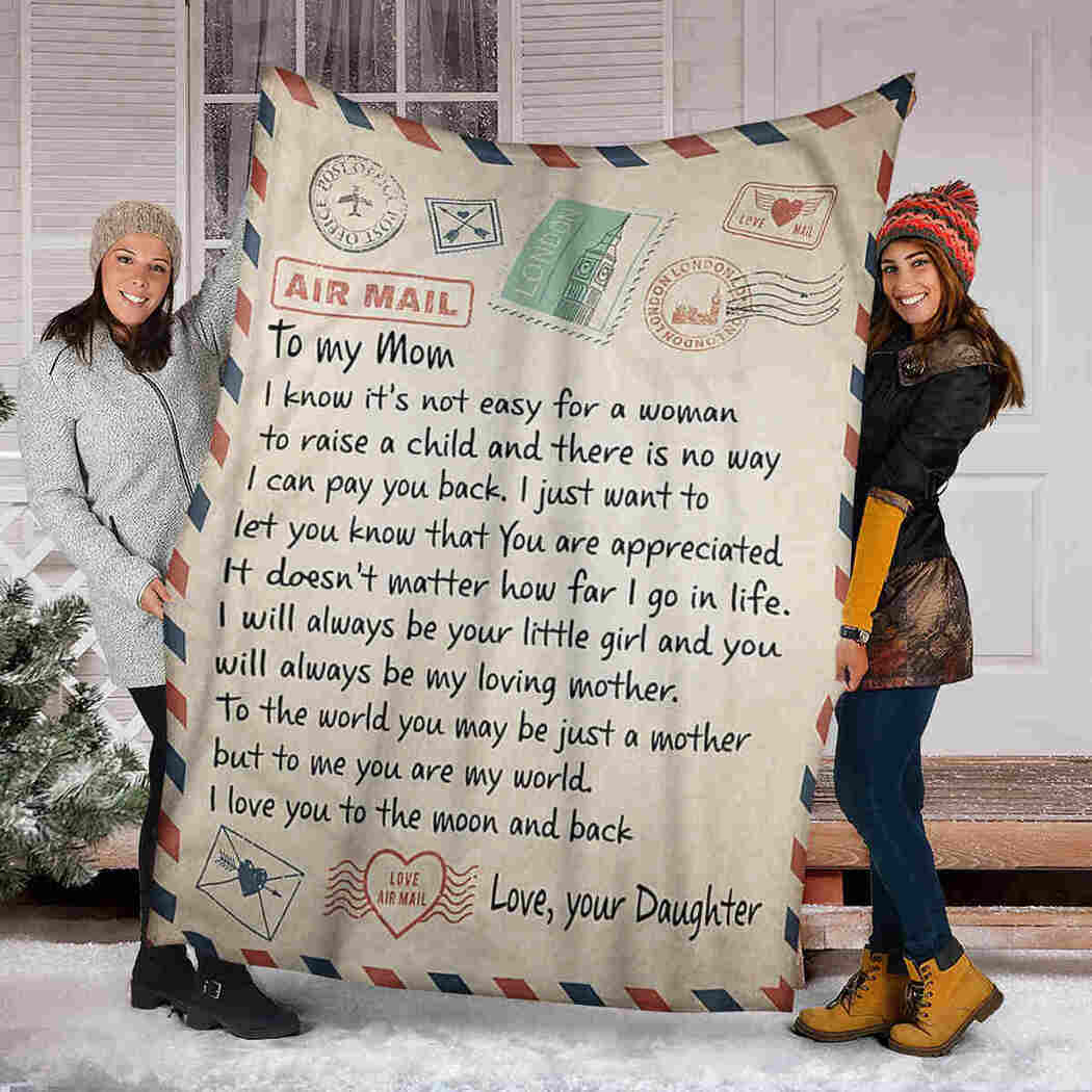 To My Mom - Air Mail - You Are My World Blanket