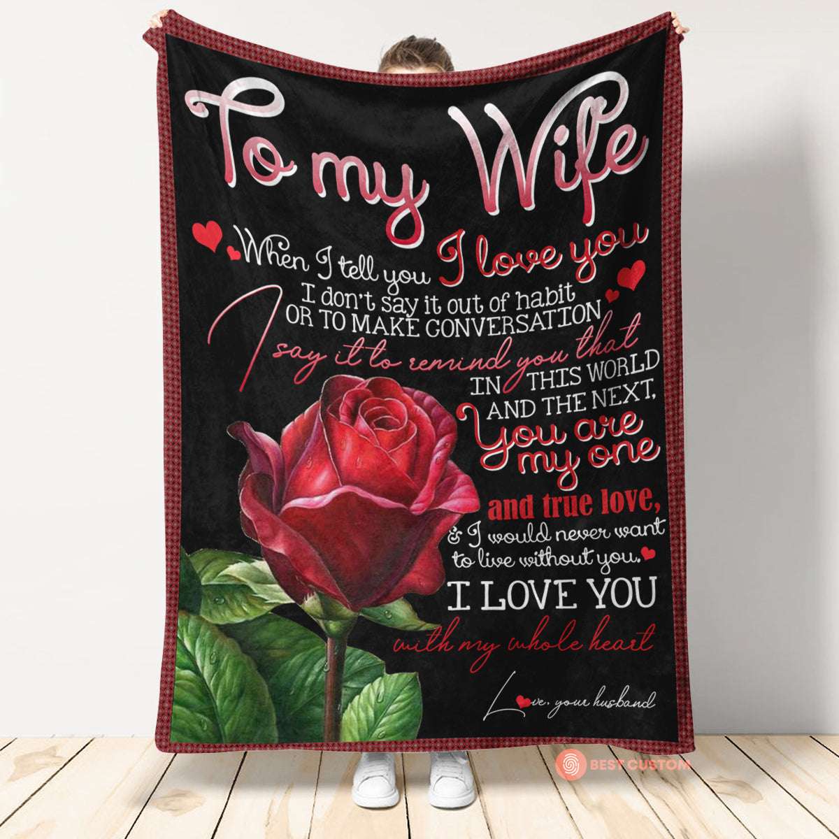 You Are My One And True Love To My Wife Blanket Personalized Gift For Wife