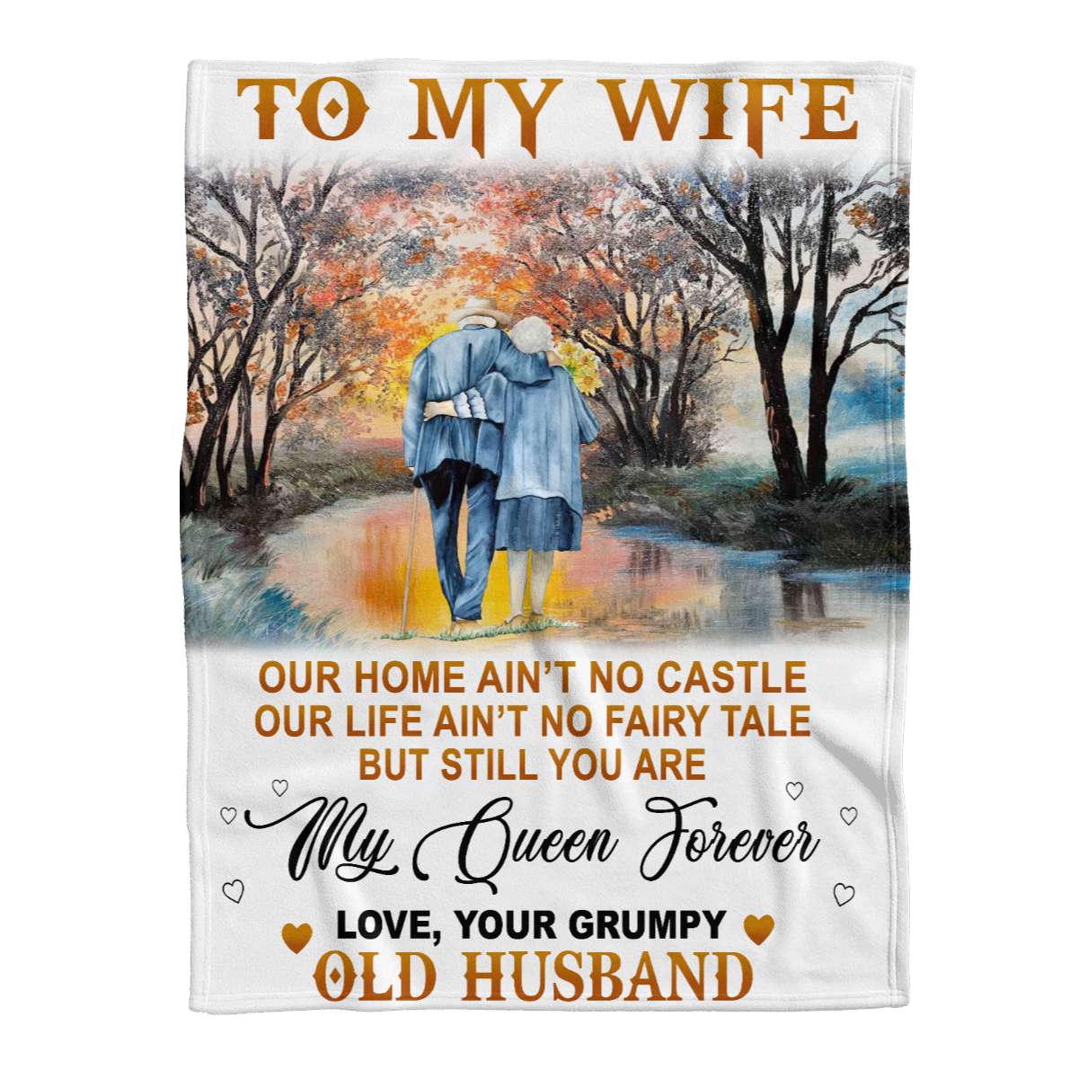 You Are My Queen Forever To My Wife Blanket Personalized Gift For Wife