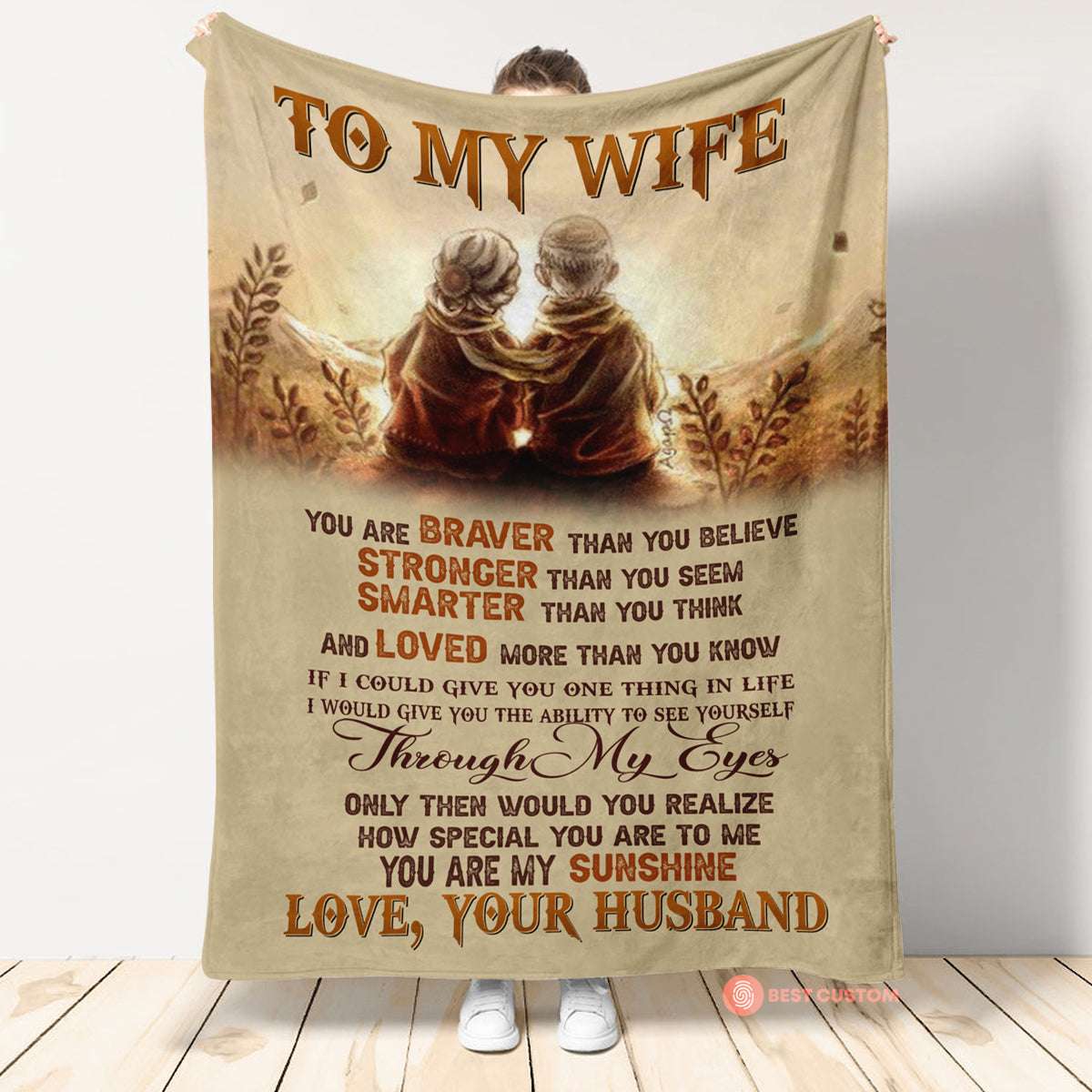 You Are Smarter Than You Think To My Wife Blanket, Personalized Gift For Wife