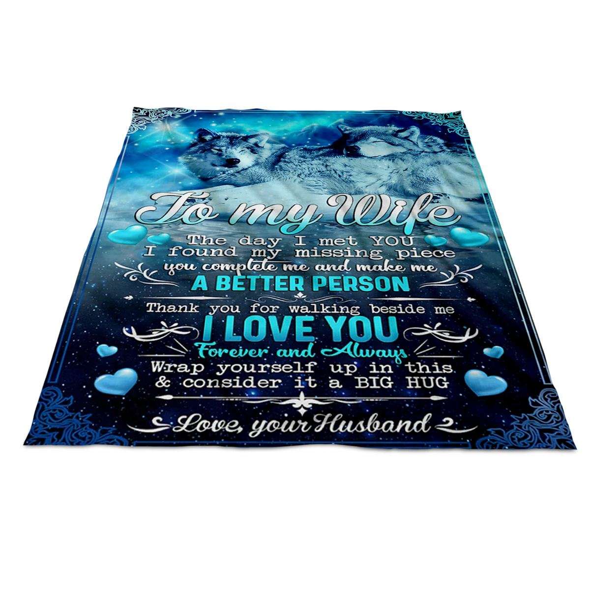 You Make Me A Better Person To My Wife Blanket, Personalized Gift For Wife