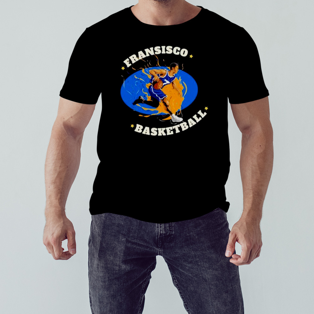 francisco basketball player running shirt