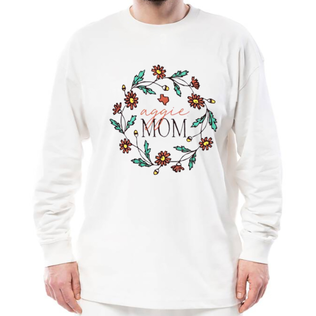 Aggie mom floral shirtv 3 Longsleeve shirt