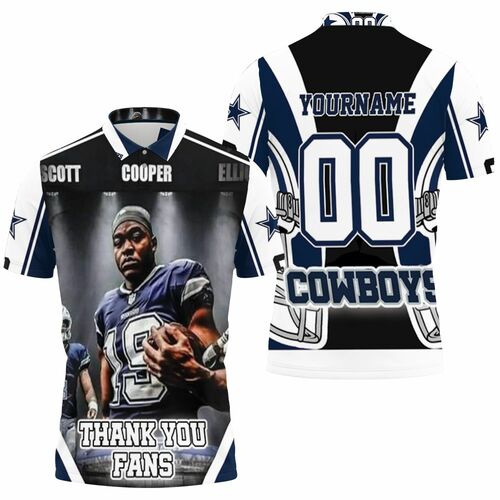 Amari Cooper 19 Dallas Cowboys Nfc East Division Champions Super Bowl Personalized 3D All Over Print Polo Shirt