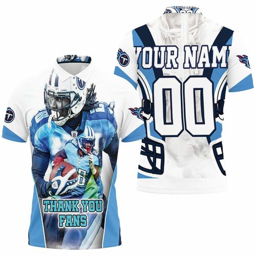 Chris Johnson 28 Tennessee Titans Afc South Division Super Bowl Personalized 3D All Over Print Polo Shirt