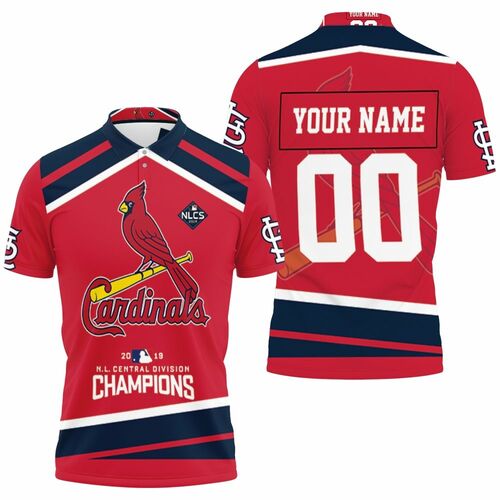 Design Nl Central Champions St Louis Cardinals Personalized  3D All Over Print Polo Shirt