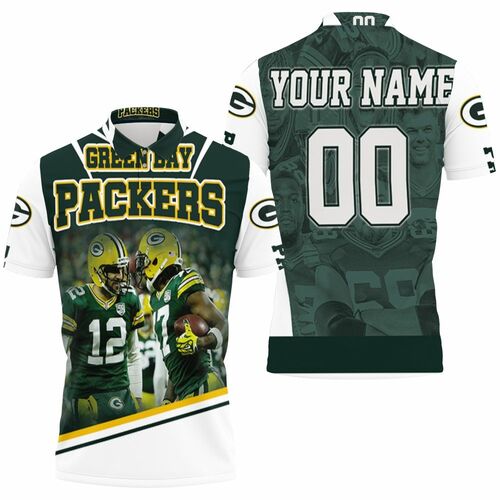 Green Bay Packers Aaron Rodgers Davante Adams Nfl Season Nfc North Winner Thanks Personalized Polo Shirt