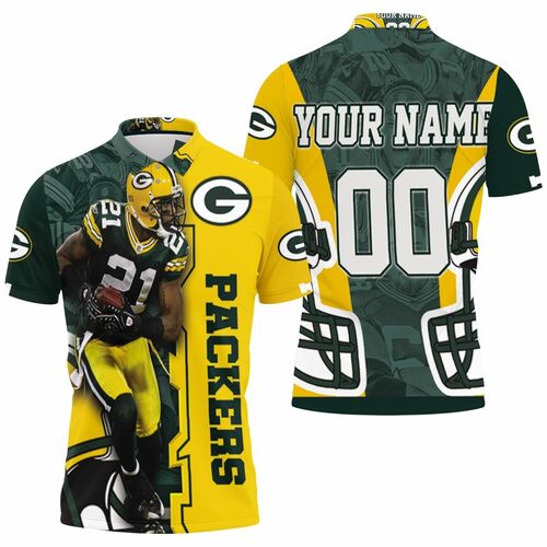 Green Bay Packers Darnell Savage Number 21 Great Player Nfl Season Personalized 3D All Over Print Polo Shirt