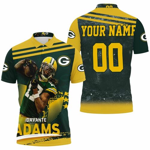 Green Bay Packers Nfc Noth Champions Davante Adams The Pack Is Back Personalized 3D All Over Print Polo Shirt