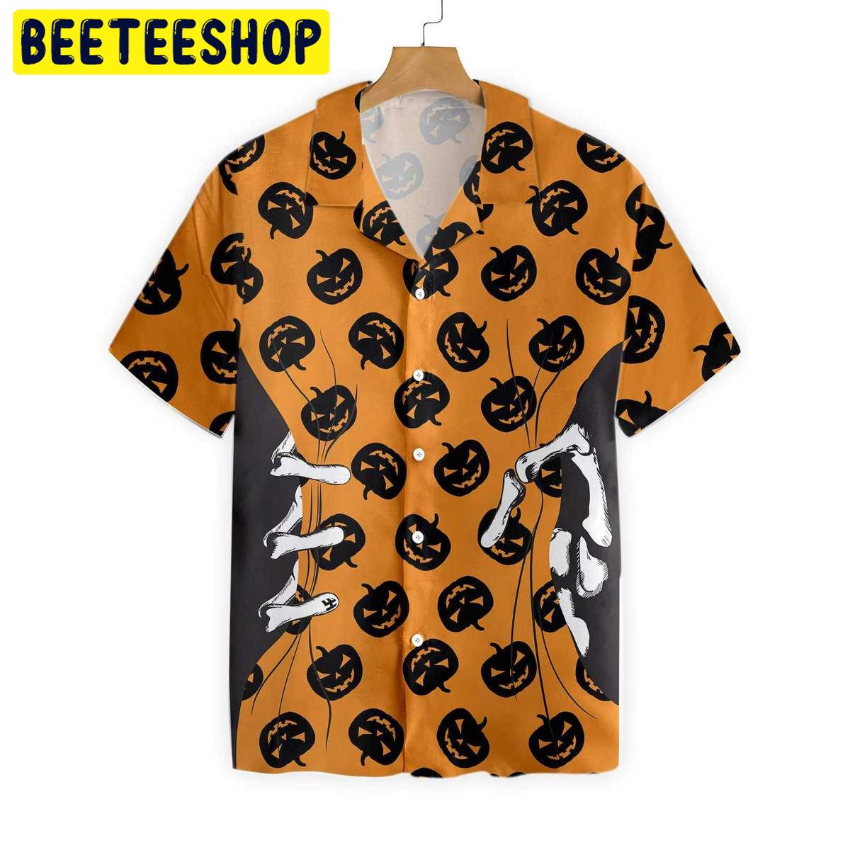 Halloween Skeleton Hand Trending Hawaiian Shirt-1 1 Halloween Skeleton Hand Trending Hawaiian Shirt-1