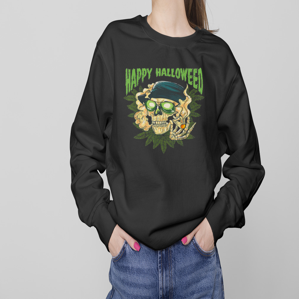 Happy Halloweed Halloween Marijuana Weed Cannabis Pot 420 shirt 4 Sweaters