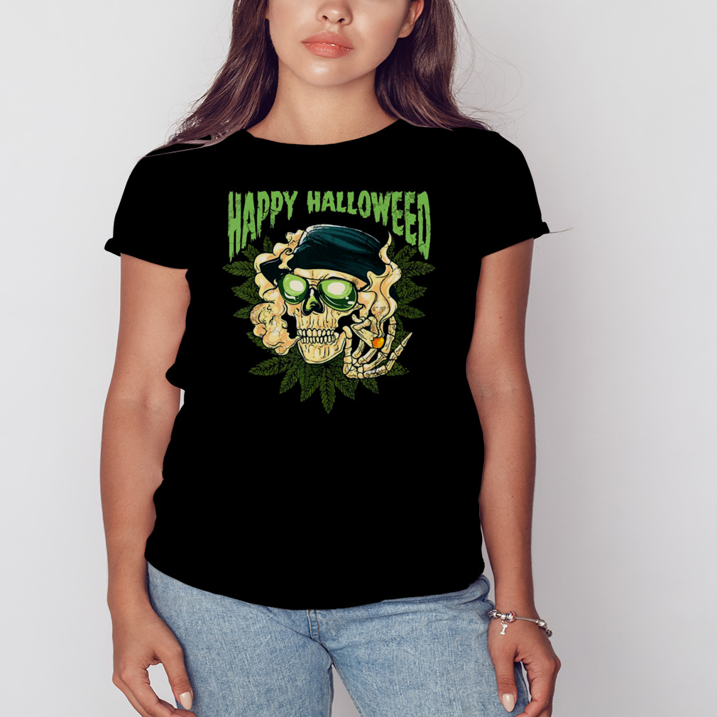 Happy Halloweed Halloween Marijuana Weed Cannabis Pot 420 shirt 2 Women's tshirt
