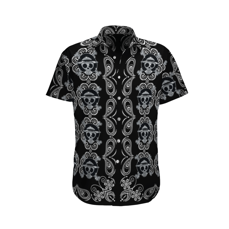Hawaiian Aloha Shirts Luffy Skull Pattern 1 Hawaiian Aloha Shirts Luffy Skull Pattern