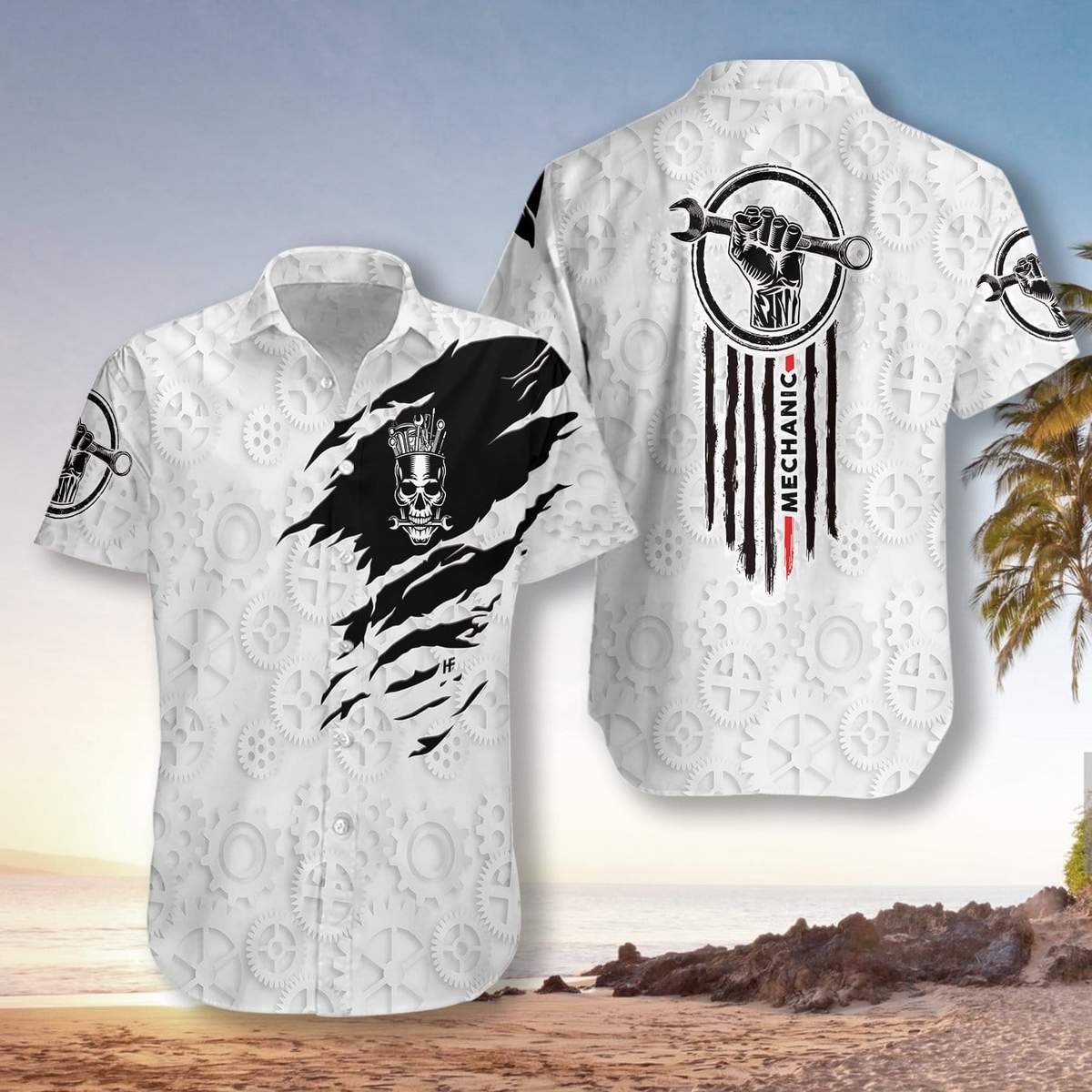 Hawaiian Aloha Shirts Mechanic Skull Hawaiian Shirt 1 Hawaiian Aloha Shirts Mechanic Skull Hawaiian Shirt