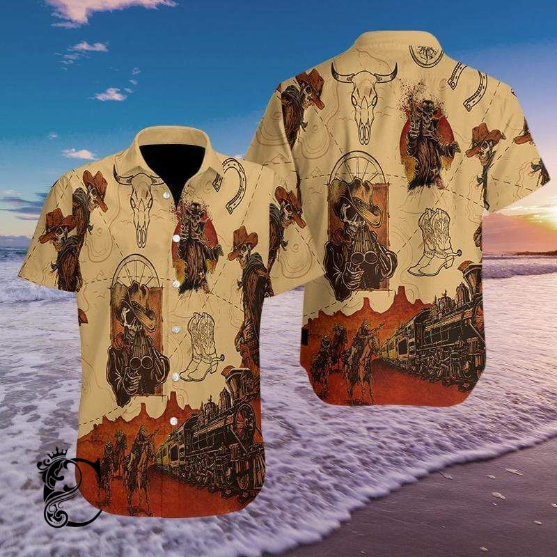 Hawaiian Aloha Shirts Skull Cowboy-1 1 Hawaiian Aloha Shirts Skull Cowboy-1