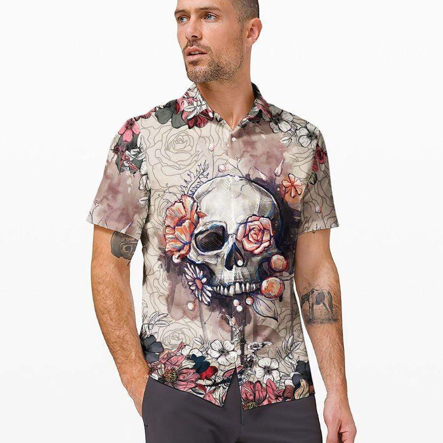 Hawaiian Aloha Shirts Skull Flower Hawaiian Shirt For Men Hawaiian Shirt 1 Hawaiian Aloha Shirts Skull Flower Hawaiian Shirt For Men Hawaiian Shirt