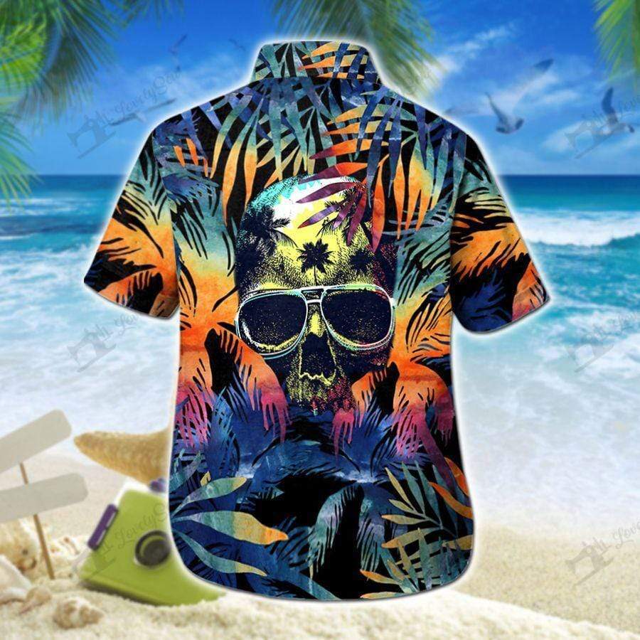 Hawaiian Aloha Shirts Skull Flower Leaves D 1 Hawaiian Aloha Shirts Skull Flower Leaves D