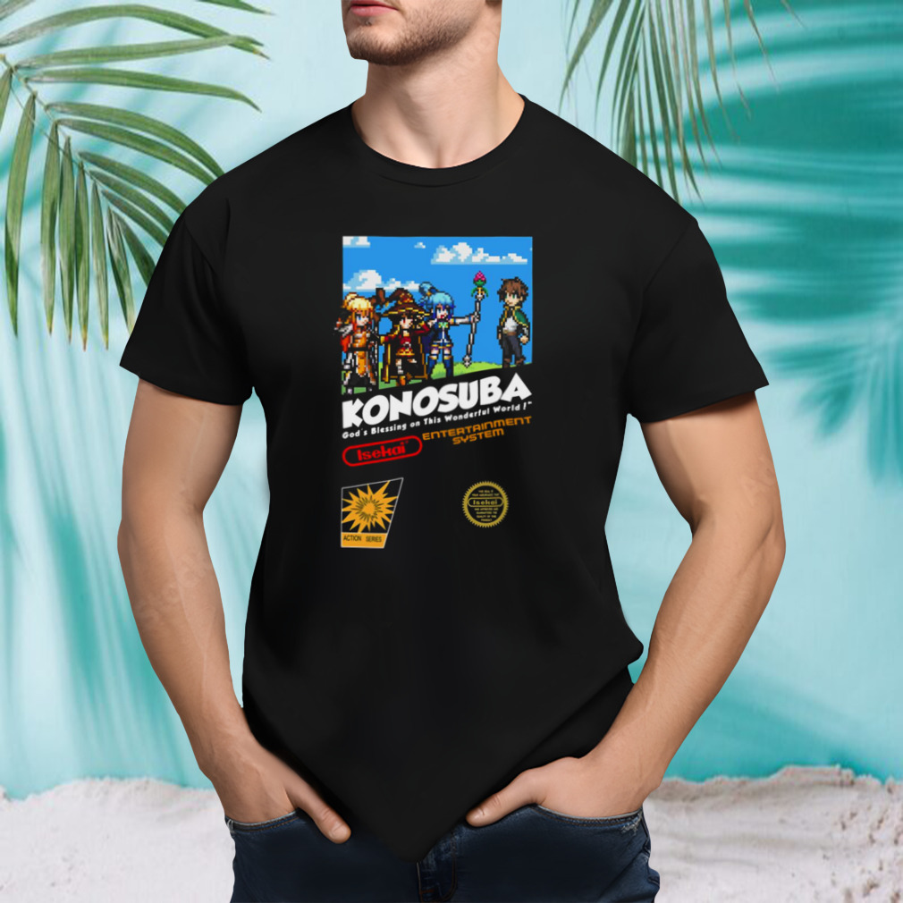 Isekai Pixel Game Retro Konosuba shirt