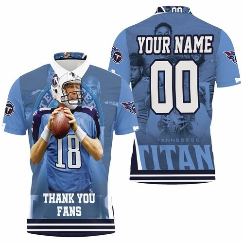 Josh Stewart 18 Tennessee Titans Super Bowl Afc South Champions Personalized 3D All Over Print Polo Shirt