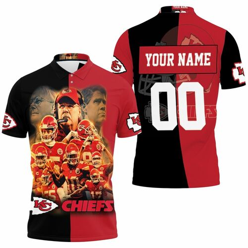 Kansas City Chiefs Afc West Champions Super Bowl 2021 Black _amp Red Personalized 1 3D All Over Print Polo Shirt