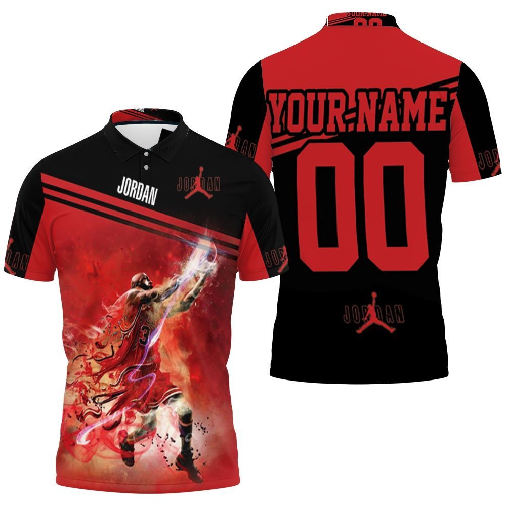 Legend Of Nba Michael Jordan 23 Chicago Bulls Personalized 3D All Over Print Polo Shirt