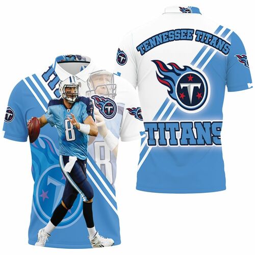 Marcus Mariota #8 Tennessee Titans Afc South Division Ship Super Bowl 3D All Over Print Polo Shirt