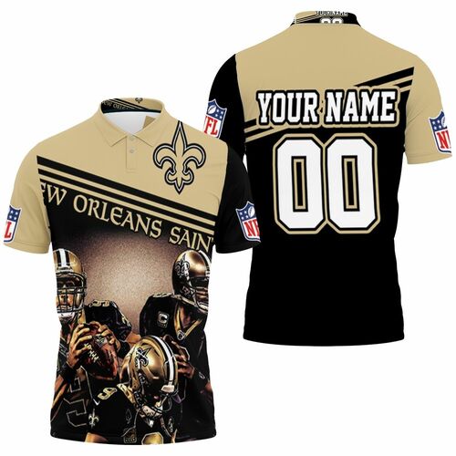 New Orleans Saints Nfl Season Nfc South Champions Great Players Legends Personalized 3D All Over Print Polo Shirt