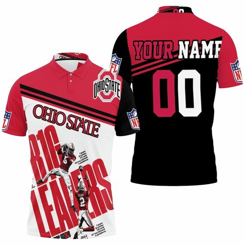 Ohio State Buckeyes Ncaa Garret Wilson Chris Olave Best Players B1g Leaders Personalized 3D All Over Print Polo Shirt