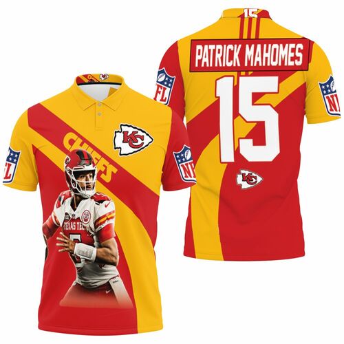 Patrick Manohomes 15 Kansas City Chiefs Afc West Division Champions Super Bowl 2021 3D All Over Print Polo Shirt