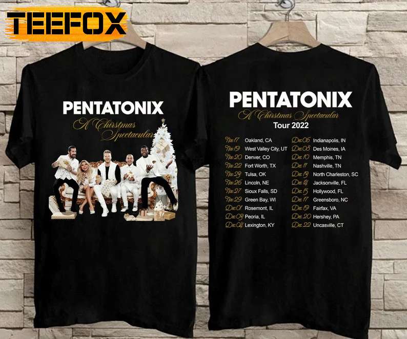 Pentatonix A Christmas Spectacular Tour 2022 Concert T-Shirt