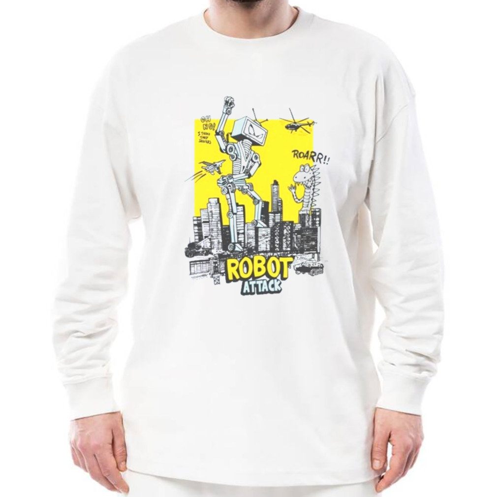 Robot Attacks The City Shirt 3 Longsleeve shirt